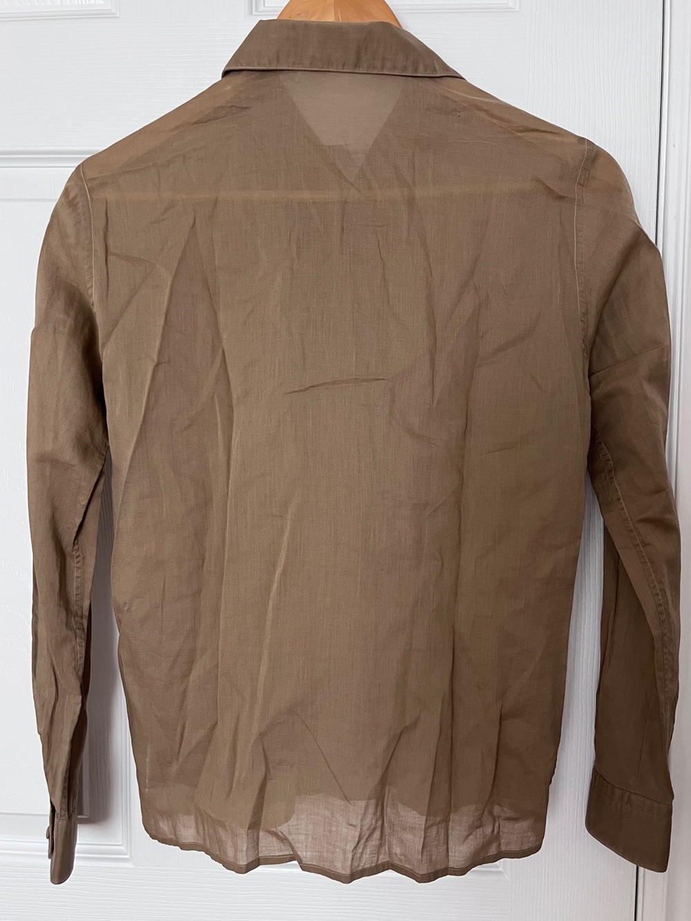 Emilio Pucci Vintage Tan Lightweight Cotton Button-Up Shirt - Picture 7 of 9